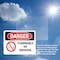 Signmission Flammable No Smoking Danger Sign, Vinyl Decal, 10in W x 7in L, 2PK OS-2PACK-DS-D-710-L-1824 - alternate 6